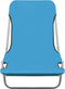 vidaXL - Ligbedden - inklapbaar - 2 - st - staal - en - stof - blauw