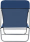 vidaXL - Ligbedden - inklapbaar - 2 - st - staal - en - stof - blauw