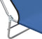 vidaXL - Ligbedden - inklapbaar - 2 - st - staal - en - stof - blauw