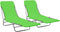 vidaXL - Ligbedden - inklapbaar - 2 - st - staal - en - stof - groen