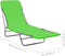 vidaXL - Ligbedden - inklapbaar - 2 - st - staal - en - stof - groen