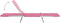 vidaXL - Ligbedden - inklapbaar - 2 - st - staal - en - stof - roze