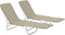 vidaXL - Ligbedden - inklapbaar - 2 - st - staal - en - stof - taupe