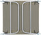 vidaXL - Ligbedden - inklapbaar - 2 - st - staal - en - stof - taupe