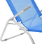 vidaXL - Ligbedden - inklapbaar - 2 - st - textileen - blauw