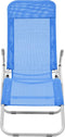 vidaXL - Ligbedden - inklapbaar - 2 - st - textileen - blauw