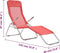 vidaXL - Ligbedden - inklapbaar - 2 - st - textileen - rood