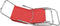 vidaXL - Ligbedden - inklapbaar - 2 - st - textileen - rood