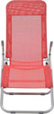 vidaXL - Ligbedden - inklapbaar - 2 - st - textileen - rood