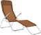 vidaXL - Ligbedden - inklapbaar - 2 - st - textileen - taupe