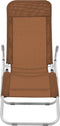 vidaXL - Ligbedden - inklapbaar - 2 - st - textileen - taupe