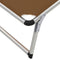 vidaXL - Ligbedden - inklapbaar - met - dak - 2 - st - aluminium - en - textileen - bruin
