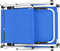 vidaXL - Ligbedden - inklapbaar - met - dak - 2 - st - aluminium - en - textileen - blauw