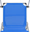 vidaXL - Ligbedden - inklapbaar - met - dak - 2 - st - aluminium - en - textileen - blauw
