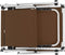 vidaXL - Ligbedden - inklapbaar - met - dak - 2 - st - aluminium - en - textileen - bruin