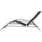 vidaXL - Ligbedden - met - tafel - aluminium - zwart