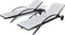 vidaXL - Ligbedden - met - tafel - poly - rattan - zwart
