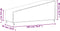 vidaXL - Ligbedhoes - 420D - 195x76x40/80 - cm - oxford - zwart