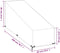 vidaXL - Ligbedhoes - met - 12 - oogjes - 200x65x35/60 - cm - polyetheen