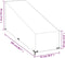 vidaXL - Ligbedhoes - met - 12 - oogjes - 205x75x40/70 - cm - polyetheen