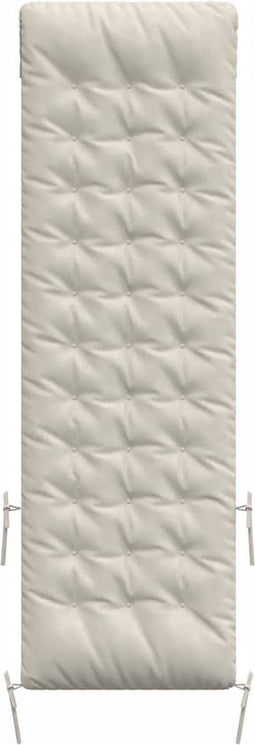 vidaXL - Ligbedkussen - 160x50x10 - cm - kunstsuède - crèmekleurig