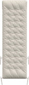 vidaXL - Ligbedkussen - 160x50x10 - cm - kunstsuède - crèmekleurig