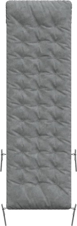 vidaXL - Ligbedkussen - 160x50x10 - cm - kunstsuède - grijs