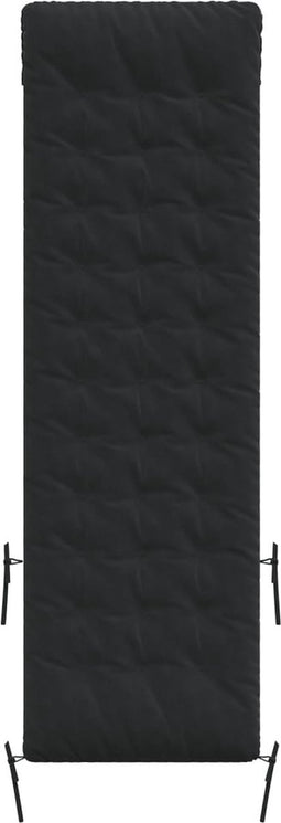 vidaXL - Ligbedkussen - 160x50x10 - cm - kunstsuède - zwart