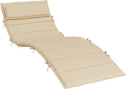 vidaXL - Ligbedkussen - 180x60x3 - cm - oxford - stof - beige