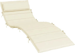 vidaXL - Ligbedkussen - 180x60x3 - cm - oxford - stof - crèmekleurig