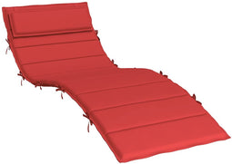 vidaXL - Ligbedkussen - 180x60x3 - cm - oxford - stof - rood