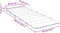 vidaXL - Ligbedkussen - 180x60x3 - cm - oxford - stof - antracietkleurig