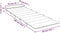 vidaXL - Ligbedkussen - 180x60x3 - cm - oxford - stof - zwart
