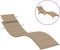 vidaXL - Ligbedkussen - 186x58x3 - cm - oxford - stof - beige