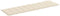 vidaXL - Ligbedkussen - 186x58x3 - cm - oxford - stof - crèmekleurig