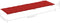 vidaXL - Ligbedkussen - 186x58x3 - cm - oxford - stof - rood