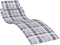 vidaXL - Ligbedkussen - 186x58x3 - cm - oxford - stof - ruitpatroon - grijs