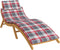 vidaXL - Ligbedkussen - 186x58x3 - cm - oxford - stof - ruitpatroon - rood
