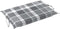 vidaXL - Ligbedkussen - 186x58x3 - cm - oxford - stof - ruitpatroon - grijs