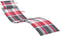 vidaXL - Ligbedkussen - 186x58x3 - cm - oxford - stof - ruitpatroon - rood
