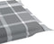 vidaXL - Ligbedkussen - 186x58x3 - cm - oxford - stof - ruitpatroon - grijs