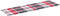vidaXL - Ligbedkussen - 186x58x3 - cm - oxford - stof - ruitpatroon - rood