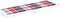 vidaXL - Ligbedkussen - 186x58x3 - cm - oxford - stof - ruitpatroon - rood