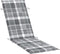 vidaXL - Ligbedkussen - 186x58x3 - cm - oxford - stof - ruitpatroon - grijs