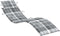 vidaXL - Ligbedkussen - 186x58x3 - cm - oxford - stof - ruitpatroon - grijs