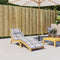 vidaXL - Ligbedkussen - 186x58x3 - cm - oxford - stof - ruitpatroon - grijs