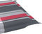 vidaXL - Ligbedkussen - 186x58x3 - cm - oxford - stof - ruitpatroon - rood