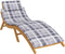 vidaXL - Ligbedkussen - 186x58x3 - cm - oxford - stof - ruitpatroon - grijs