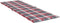 vidaXL - Ligbedkussen - 186x58x3 - cm - oxford - stof - ruitpatroon - rood