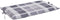 vidaXL - Ligbedkussen - 186x58x3 - cm - oxford - stof - ruitpatroon - grijs